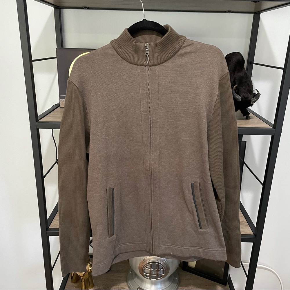 NWT: Perry Ellis Full Zip Men’s Sweater Sz. M